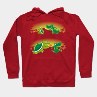 Turtle vs T-Rex Hoodie